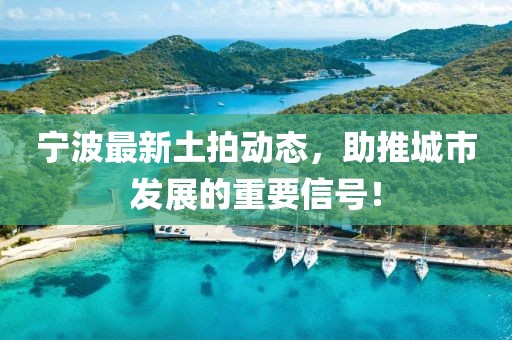 宁波最新土拍动态，助推城市发展的重要信号！