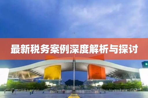 最新税务案例深度解析与探讨