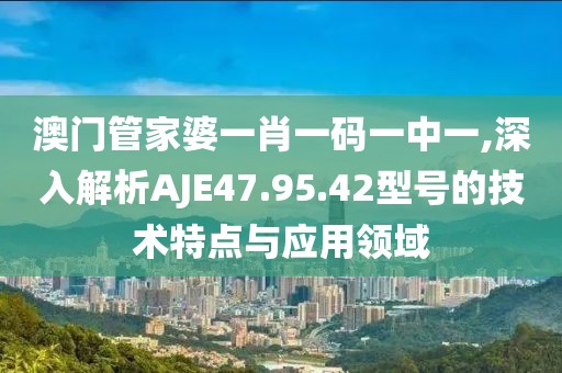 澳门管家婆一肖一码一中一,深入解析AJE47.95.42型号的技术特点与应用领域