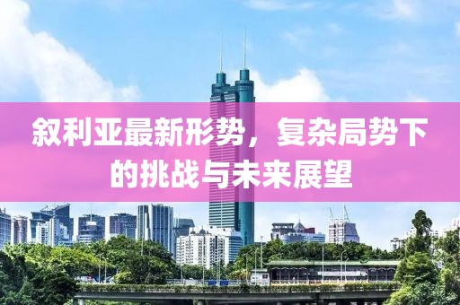 叙利亚最新形势，复杂局势下的挑战与未来展望