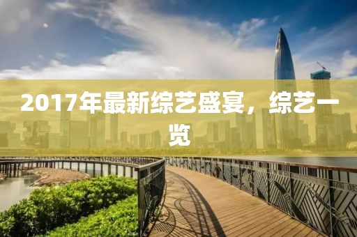 2017年最新综艺盛宴，综艺一览