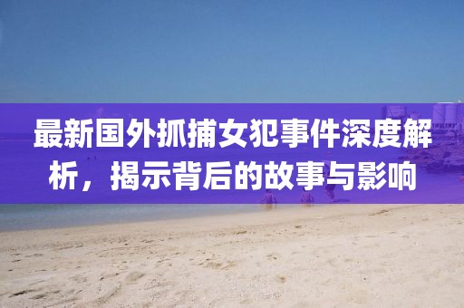 最新国外抓捕女犯事件深度解析，揭示背后的故事与影响