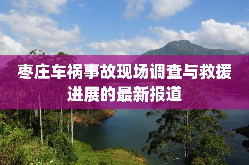枣庄车祸事故现场调查与救援进展的最新报道