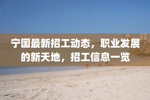 宁国最新招工动态，职业发展的新天地，招工信息一览