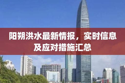 阳朔洪水最新情报，实时信息及应对措施汇总