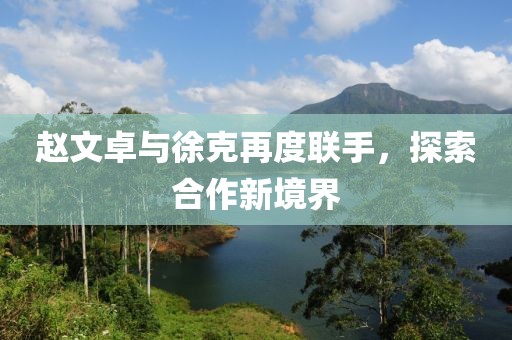 赵文卓与徐克再度联手，探索合作新境界