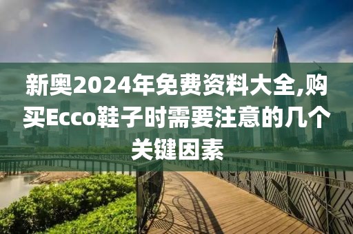 新奥2024年免费资料大全,购买Ecco鞋子时需要注意的几个关键因素