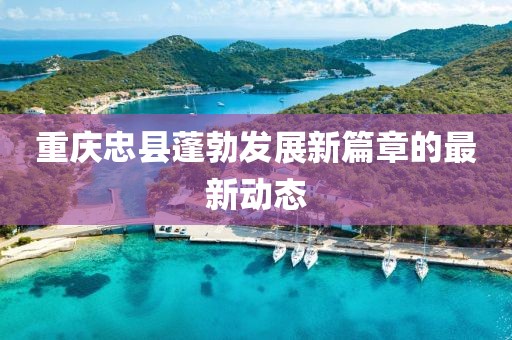 重庆忠县蓬勃发展新篇章的最新动态