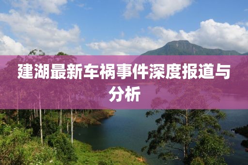 建湖最新车祸事件深度报道与分析
