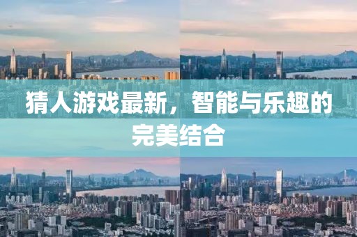 猜人游戏最新，智能与乐趣的完美结合