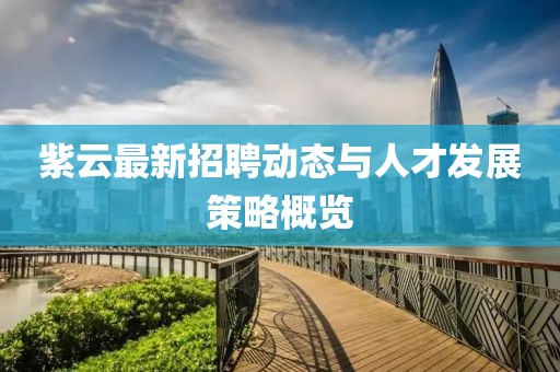 紫云最新招聘动态与人才发展策略概览