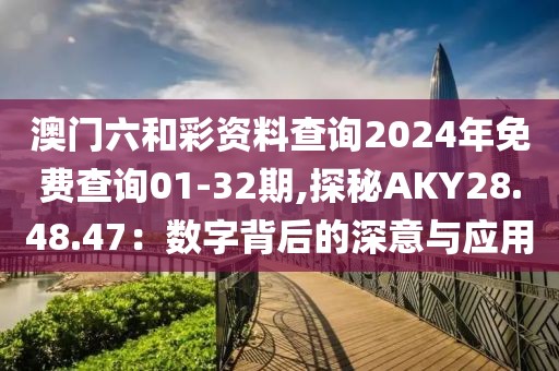 澳门六和彩资料查询2024年免费查询01-32期,探秘AKY28.48.47：数字背后的深意与应用