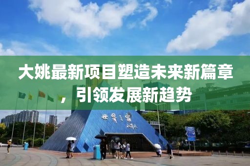 大姚最新项目塑造未来新篇章，引领发展新趋势