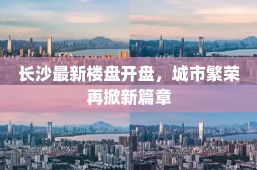 长沙最新楼盘开盘，城市繁荣再掀新篇章