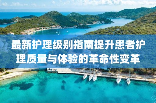 最新护理级别指南提升患者护理质量与体验的革命性变革