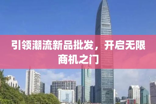 引领潮流新品批发，开启无限商机之门