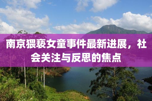 南京猥亵女童事件最新进展，社会关注与反思的焦点