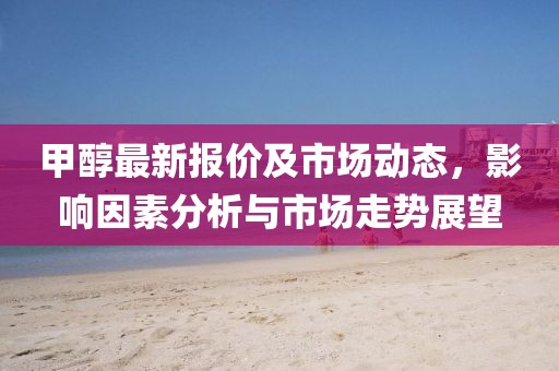 甲醇最新报价及市场动态，影响因素分析与市场走势展望