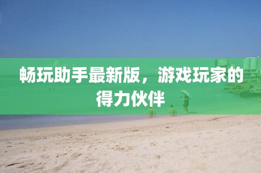畅玩助手最新版，游戏玩家的得力伙伴
