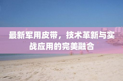 最新军用皮带，技术革新与实战应用的完美融合