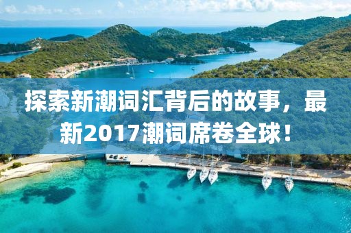 探索新潮词汇背后的故事，最新2017潮词席卷全球！