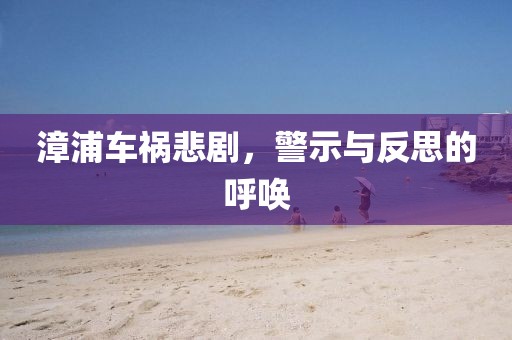 漳浦车祸悲剧，警示与反思的呼唤