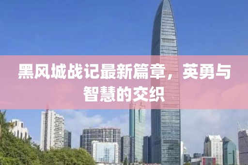 黑风城战记最新篇章，英勇与智慧的交织