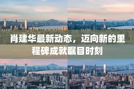 肖建华最新动态，迈向新的里程碑成就瞩目时刻
