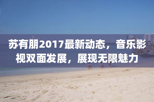 苏有朋2017最新动态，音乐影视双面发展，展现无限魅力