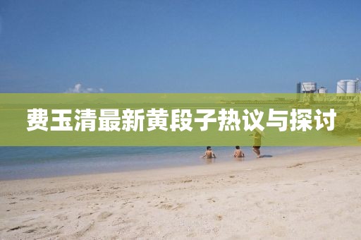 费玉清最新黄段子热议与探讨