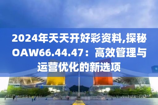 2024年天天开好彩资料,探秘OAW66.44.47：高效管理与运营优化的新选项