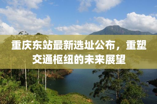 重庆东站最新选址公布，重塑交通枢纽的未来展望