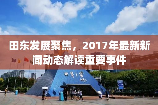 田东发展聚焦，2017年最新新闻动态解读重要事件