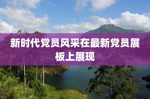 新时代党员风采在最新党员展板上展现