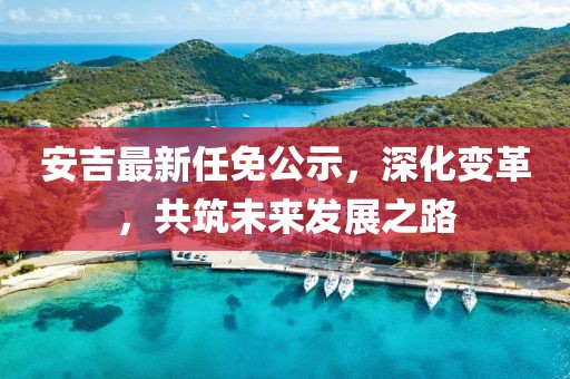 安吉最新任免公示，深化变革，共筑未来发展之路