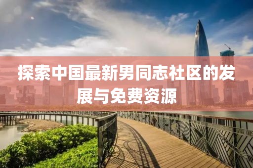 探索中国最新男同志社区的发展与免费资源