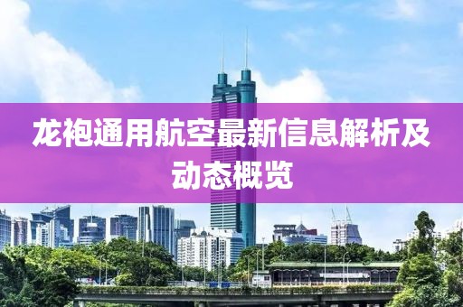 龙袍通用航空最新信息解析及动态概览
