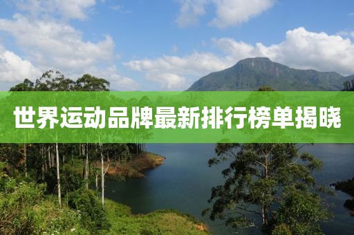 世界运动品牌最新排行榜单揭晓