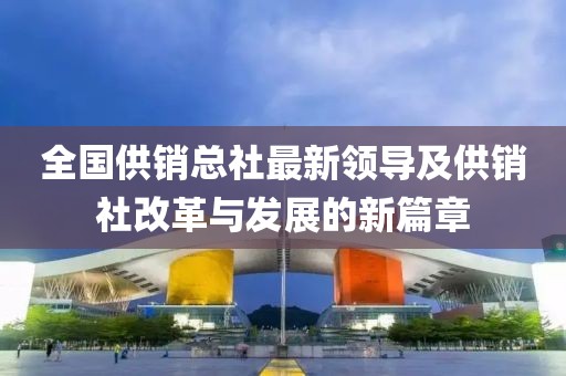 全国供销总社最新领导及供销社改革与发展的新篇章