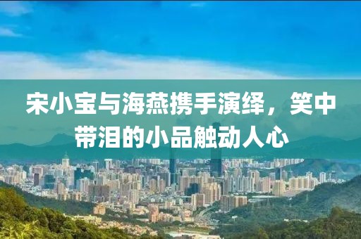 宋小宝与海燕携手演绎，笑中带泪的小品触动人心