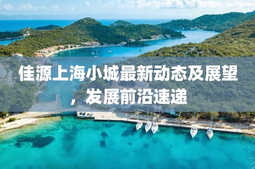 佳源上海小城最新动态及展望，发展前沿速递