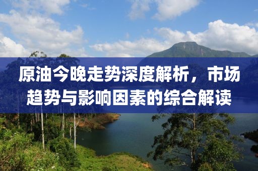 原油今晚走势深度解析，市场趋势与影响因素的综合解读