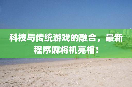 科技与传统游戏的融合，最新程序麻将机亮相！