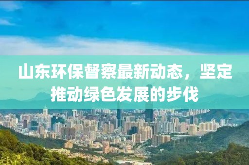 山东环保督察最新动态，坚定推动绿色发展的步伐