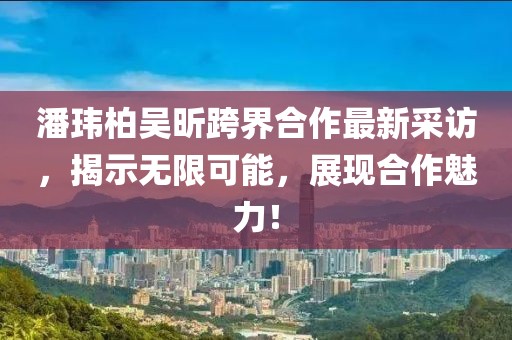 潘玮柏吴昕跨界合作最新采访，揭示无限可能，展现合作魅力！