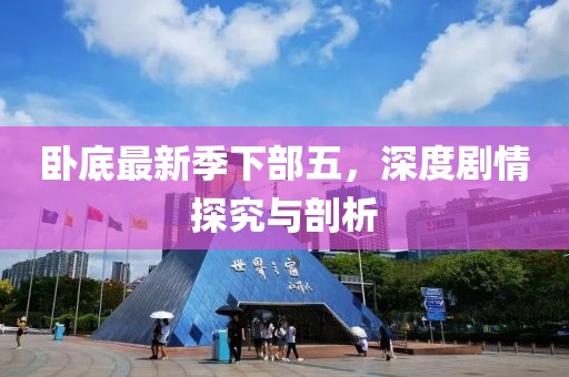卧底最新季下部五，深度剧情探究与剖析