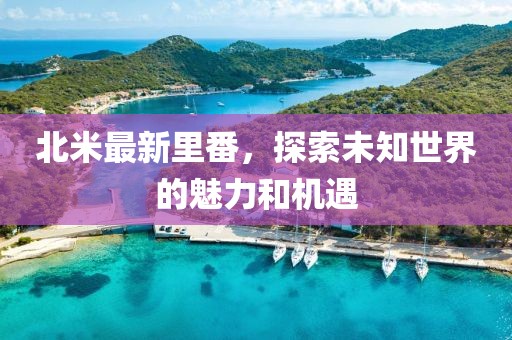 北米最新里番，探索未知世界的魅力和机遇