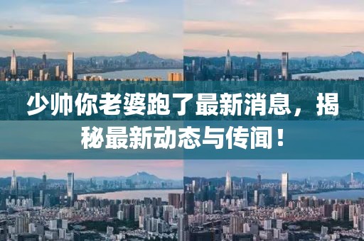少帅你老婆跑了最新消息，揭秘最新动态与传闻！