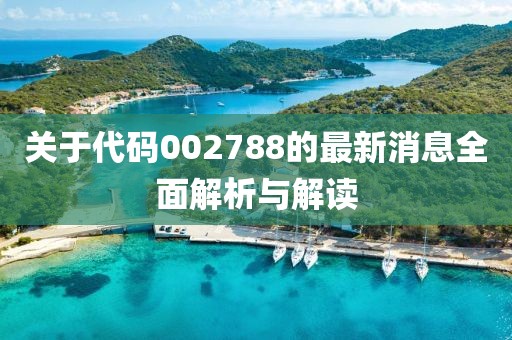 关于代码002788的最新消息全面解析与解读