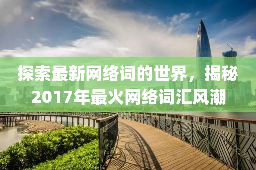 探索最新网络词的世界，揭秘2017年最火网络词汇风潮